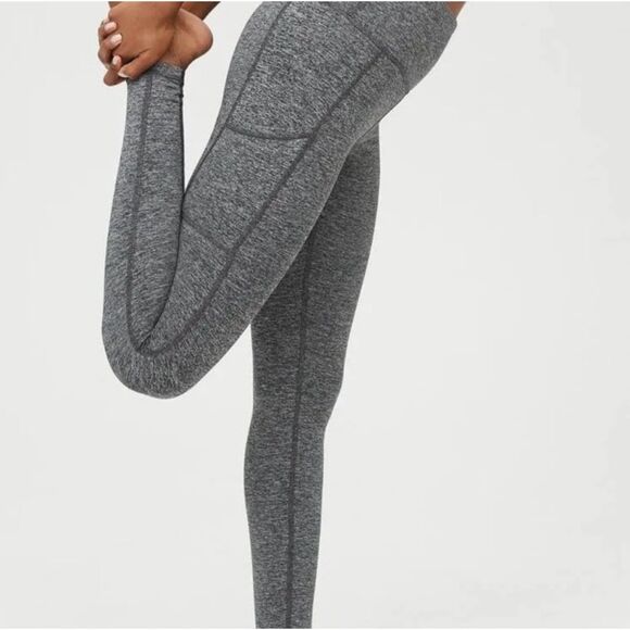 Aerie Gray Chill Play Move Leggings Women's Small Side Pockets - Picture 9 of 9